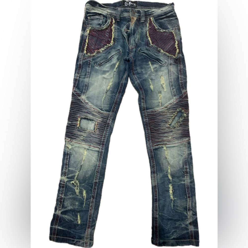 Edgy Distressed Slim Jeans for Men